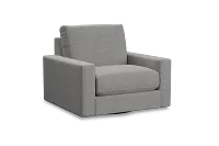 Edgewater Victory Gray Swivel Chair