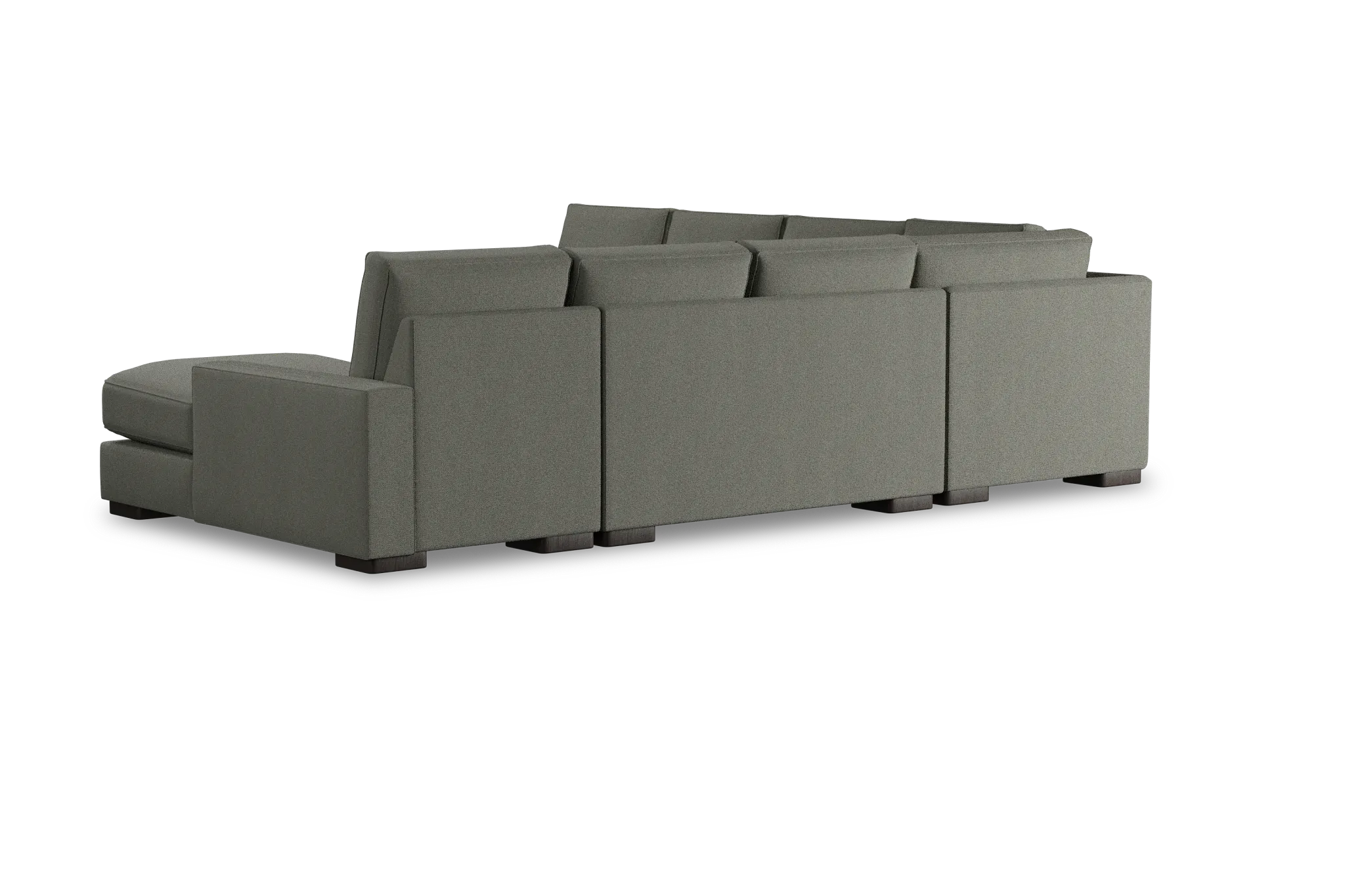 Edgewater Delray Pewter Large Right Chaise Sectional