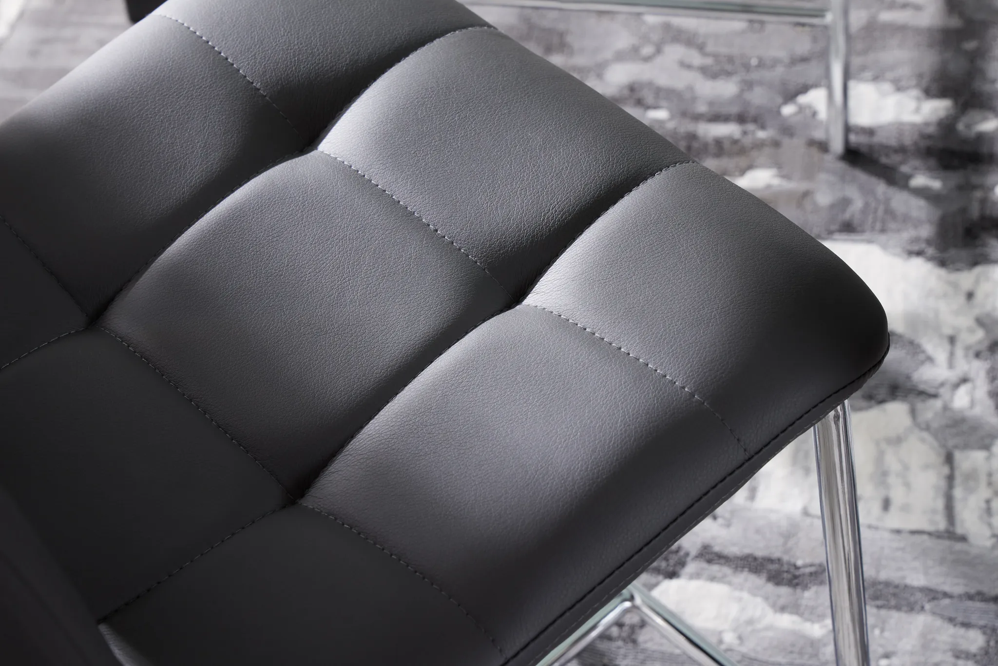 Vienna Dark Gray 24" Upholstered Barstool