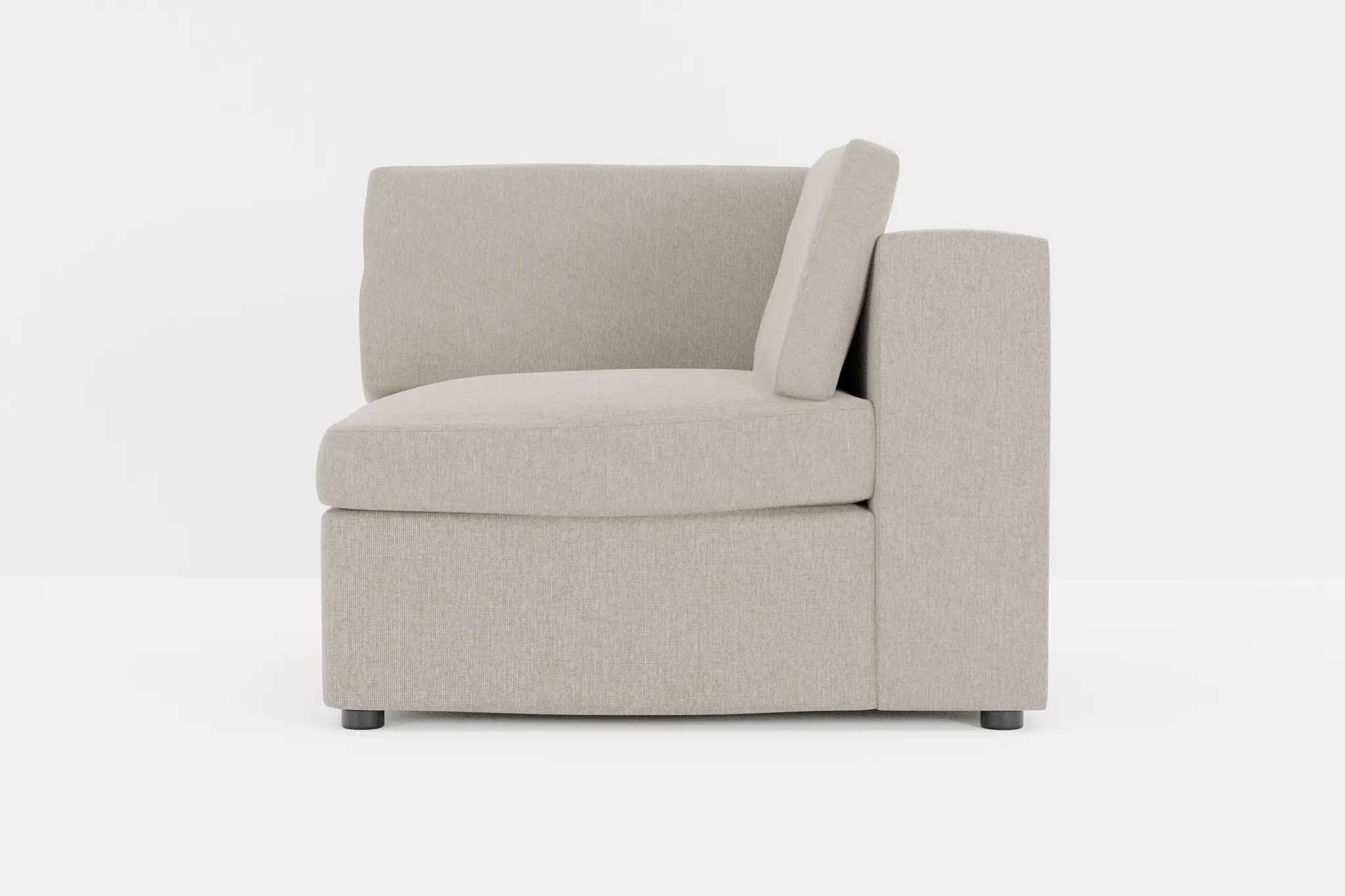Destin Elevation Khaki Fabric Corner Chair Destin Elevation Khaki Fabric Corner Chair