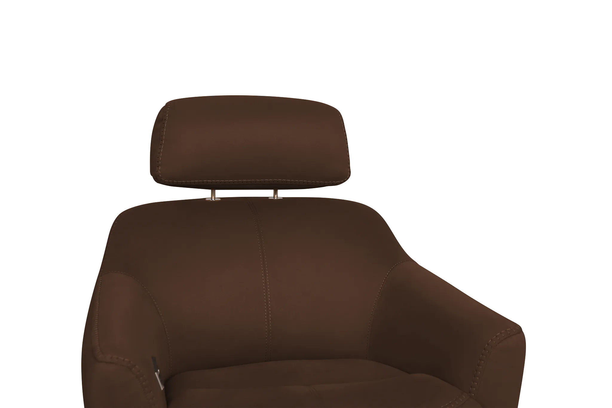 Aria Dark Brown Micro Power Swivel Recliner