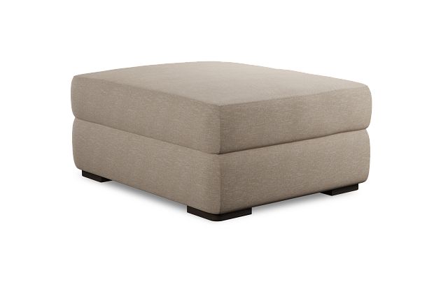 Edgewater Victory Taupe Ottoman