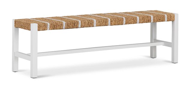 Nantucket Two-tone Woven Dining Bench (2)