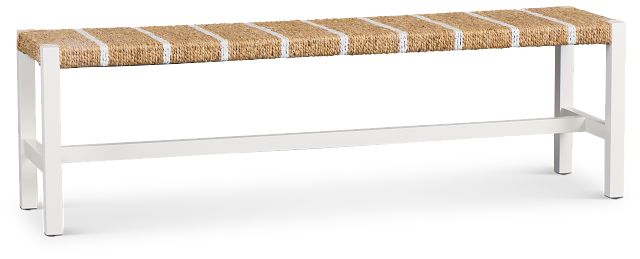 Nantucket Two-tone Woven Dining Bench