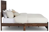 Ollie Dark Tone Panel Bed