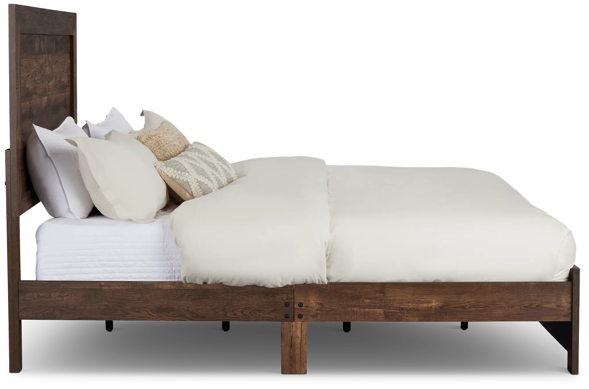 Ollie Dark Tone Panel Bed Ollie Dark Tone Panel Bed