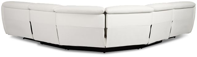 Jett White Micro Small Two-arm Power Reclining Sectional