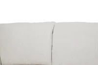 Veronica White Down Small Right Bumper Sectional