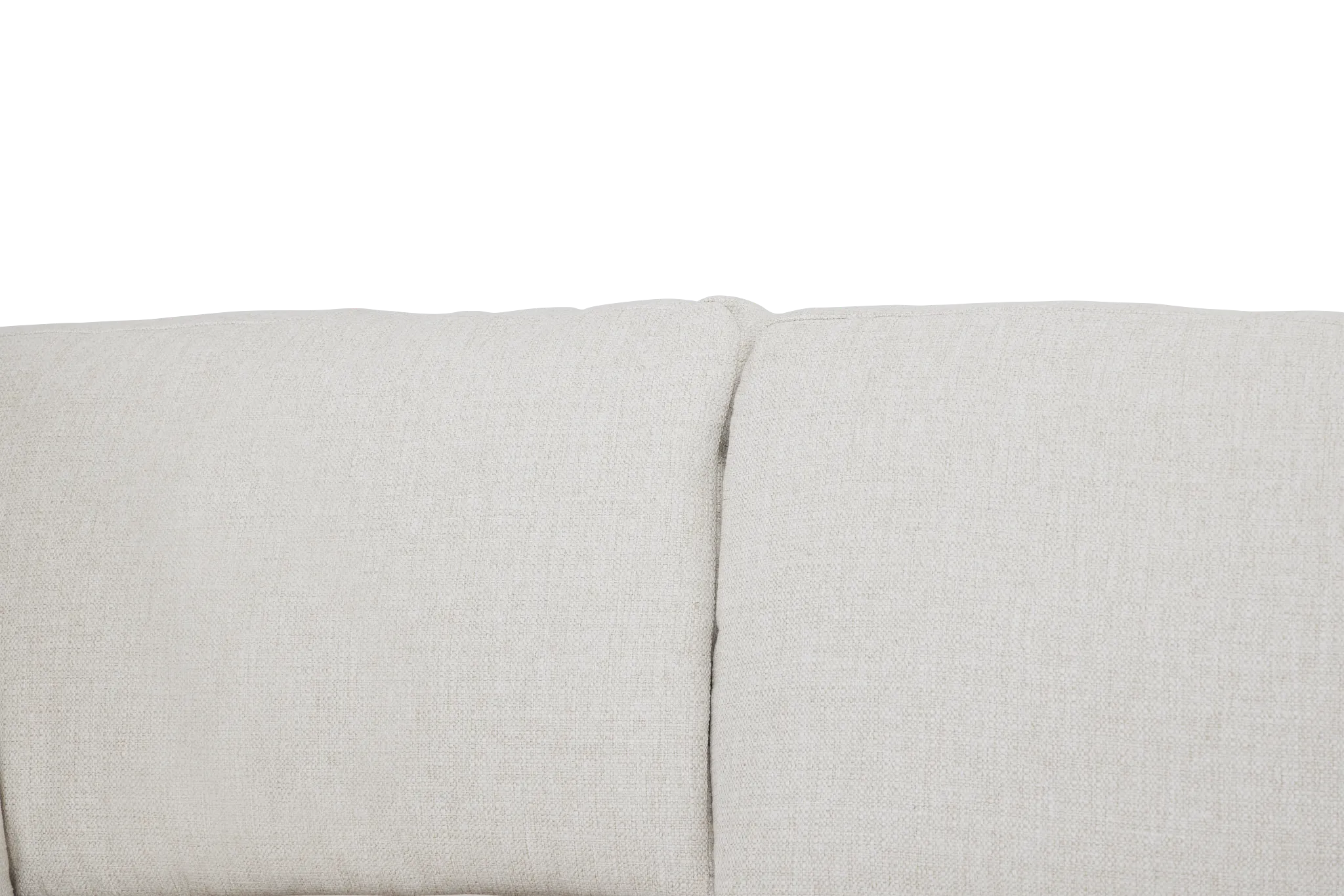 Veronica White Down Small Right Bumper Sectional