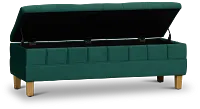 Crosby Green Storage Bench