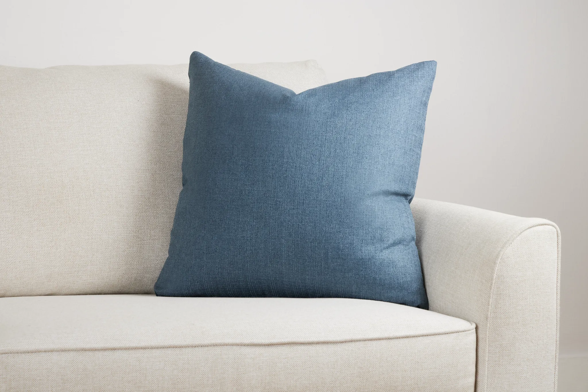 Zeke Dark Blue 22" Accent Pillow