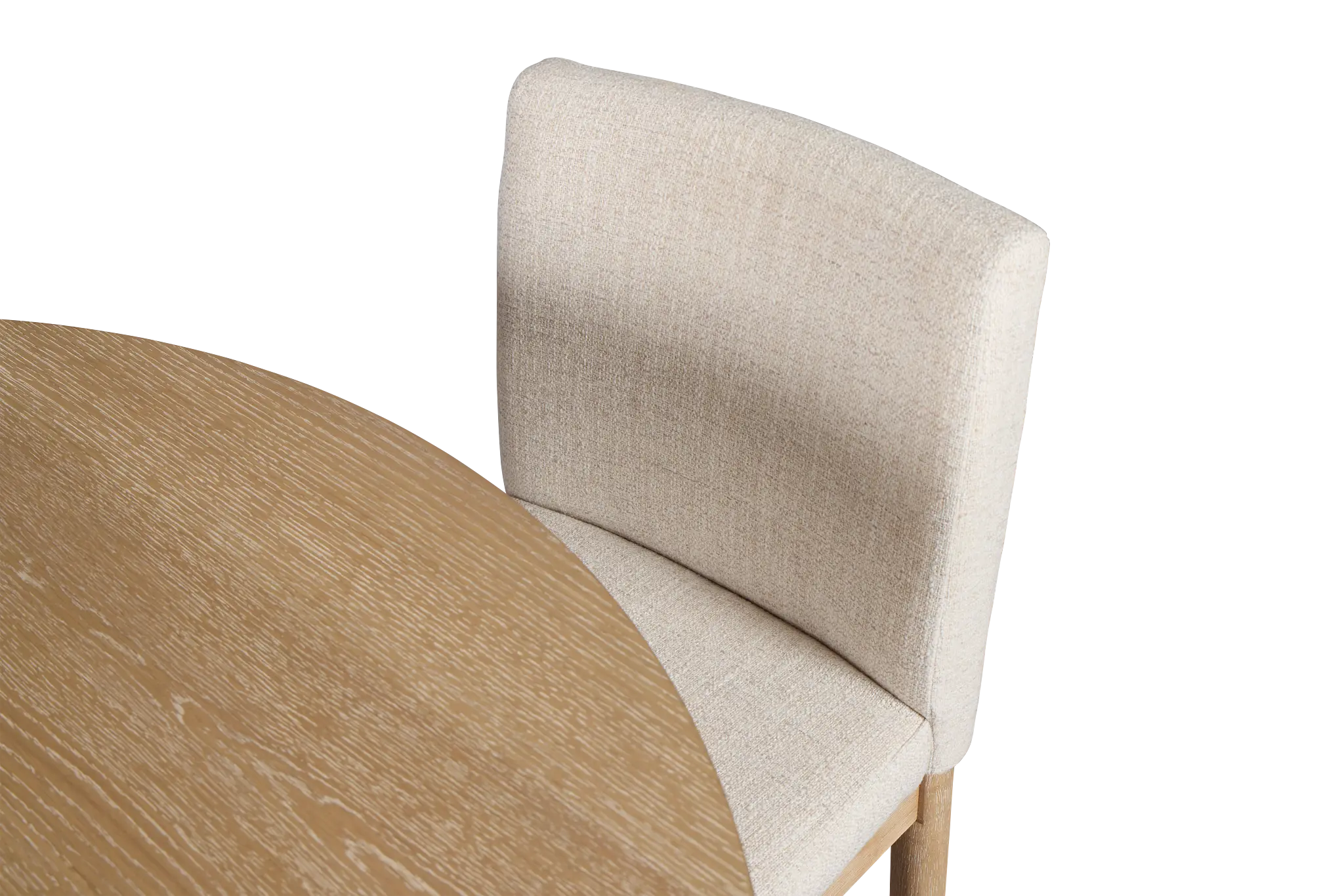 Taylor Light Tone Round Table & 4 Upholstered Chairs Taylor Light Tone Round Table & 4 Upholstered Chairs