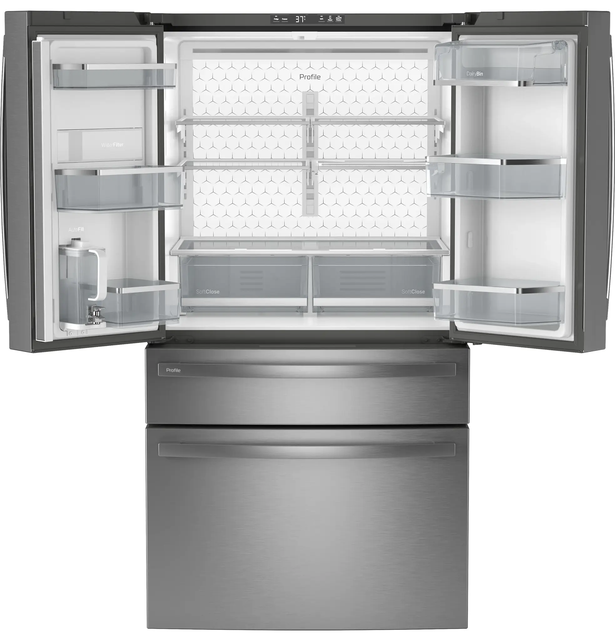 Ge Profile 23 Series Stainless Steel Bottom Freezer Refrigerator Ge Profile 23 Series Stainless Steel Bottom Freezer Refrigerator