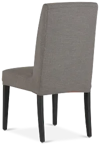 Harbor Dark Gray Short Slipcover Chair With Dark-tone Leg