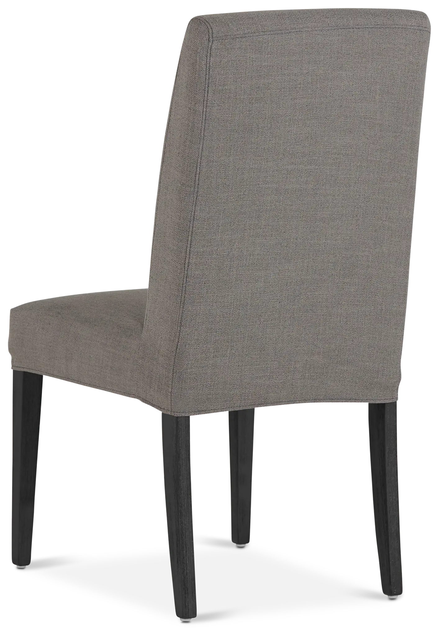 Harbor Dark Gray Short Slipcover Chair With Dark-tone Leg Harbor Dark Gray Short Slipcover Chair With Dark-tone Leg