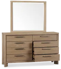 Alton Light Tone Dresser & Mirror