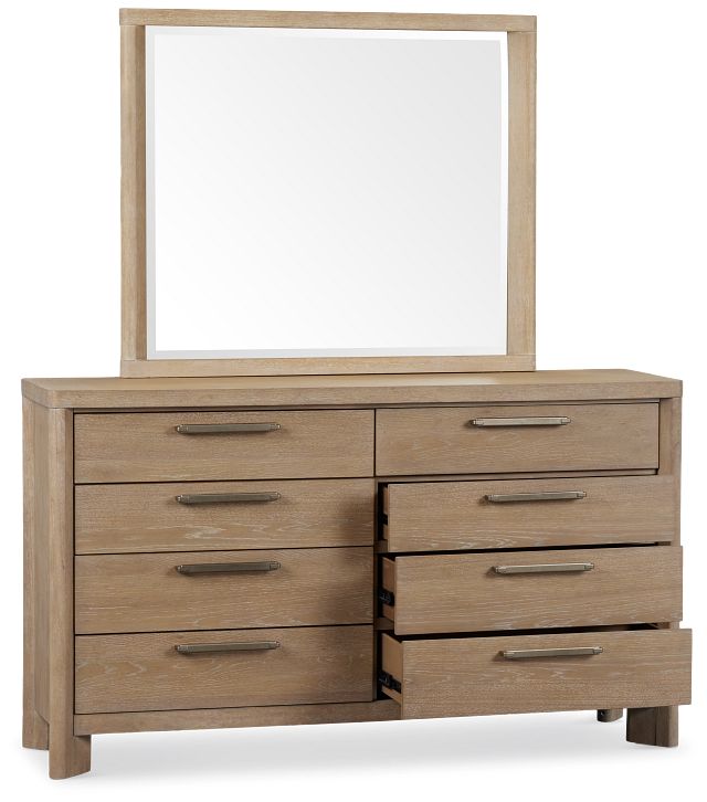 Alton Light Tone Dresser & Mirror
