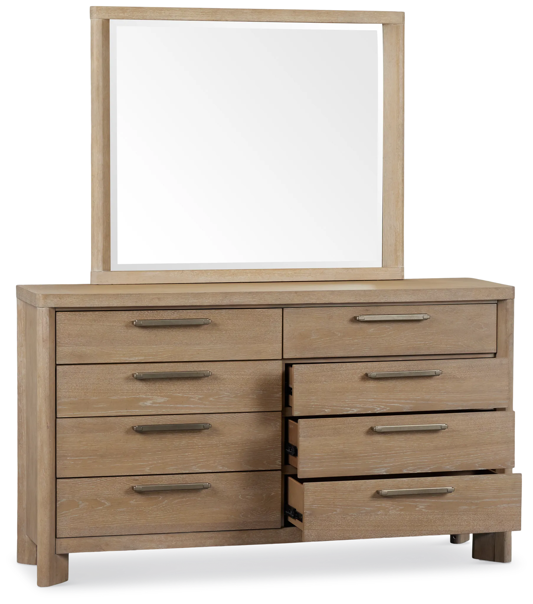 Alton Light Tone Dresser & Mirror