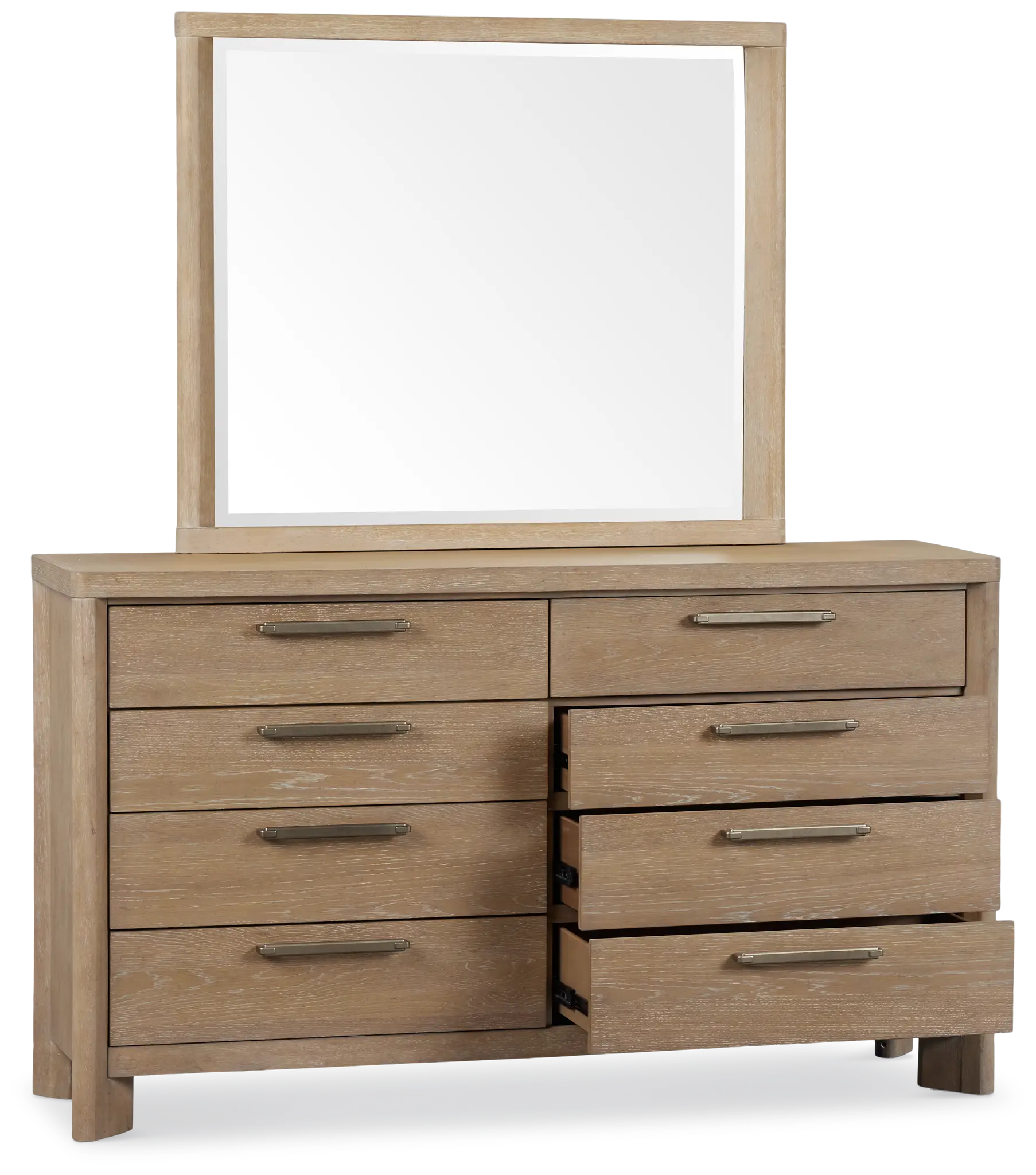 Alton Light Tone Dresser & Mirror Alton Light Tone Dresser & Mirror