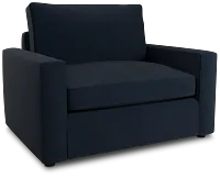 Siesta Revenue Dark Blue Fabric Memory Foam Sleeper