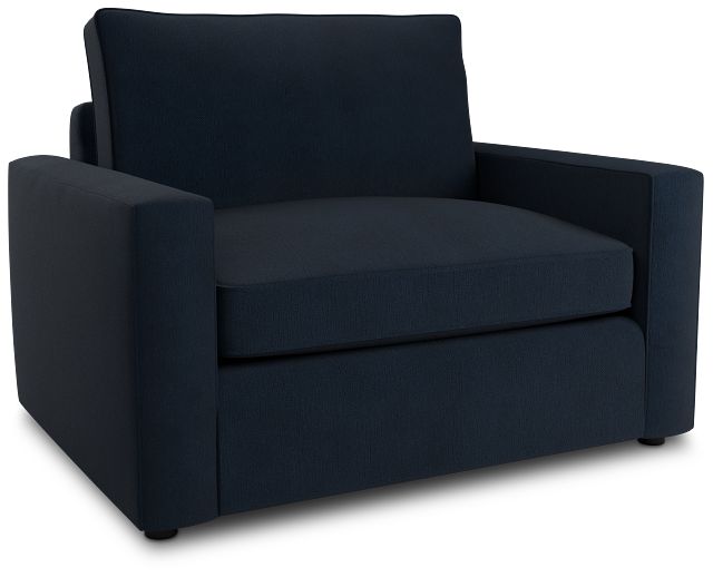 Siesta Revenue Dark Blue Fabric Memory Foam Sleeper