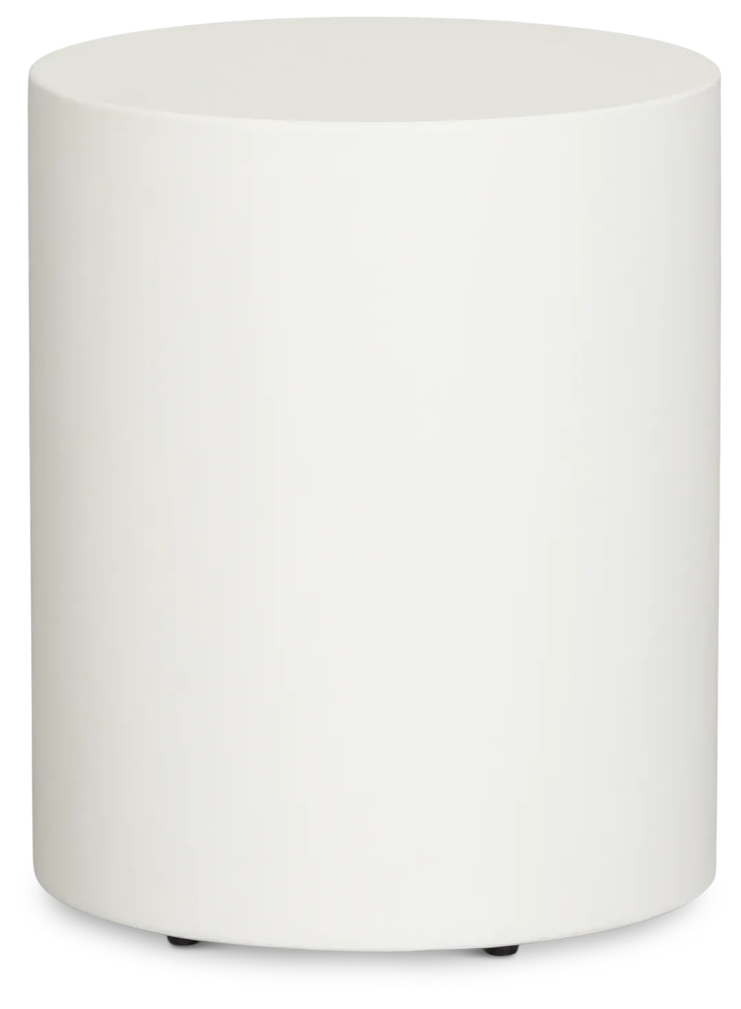 Tai White In/out Round End Table