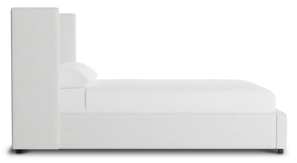 Captiva Elite Ivory 48" Upholstered Shelter Bed Captiva Elite Ivory 48" Upholstered Shelter Bed