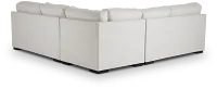 Veronica White Down Small Two-arm Sectional