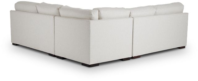 Veronica White Down Small Two-arm Sectional