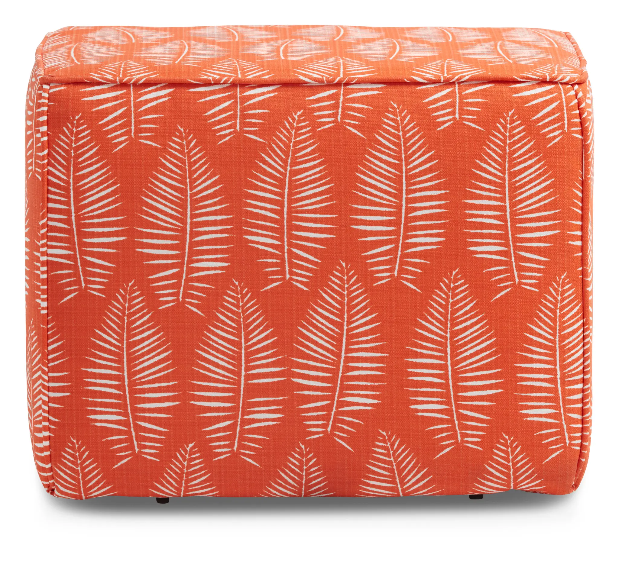Breeze Orange Fabric Indoor/outdoor Accent Ottoman Breeze Orange Fabric Indoor/outdoor Accent Ottoman