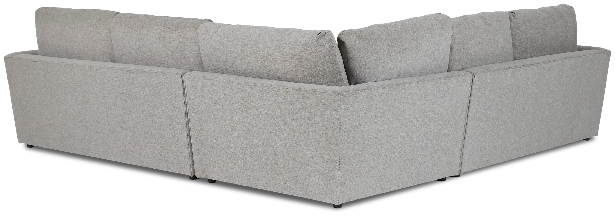 Noah Gray Fabric Small Two-arm Sectional Noah Gray Fabric Small Two-arm Sectional