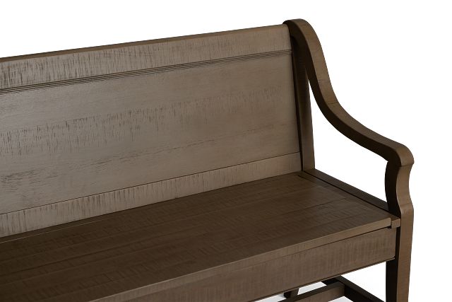 Heron Cove Light Tone Storage Dining Bench
