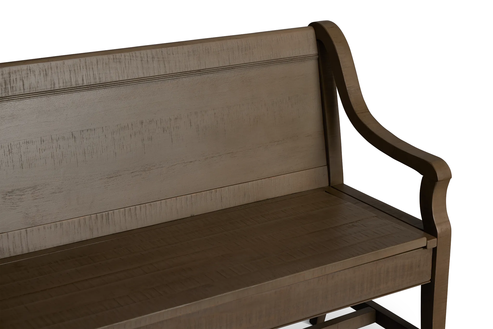 Heron Cove Light Tone Storage Dining Bench