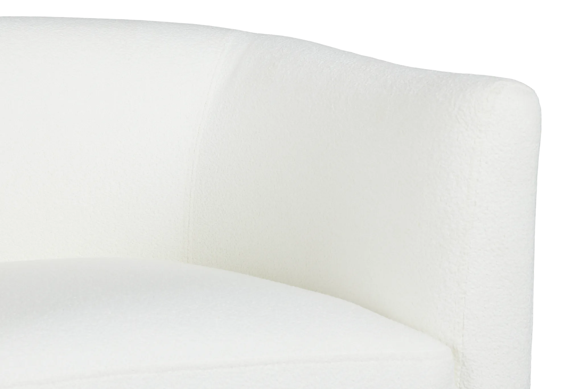 Kalid White Accent Chair