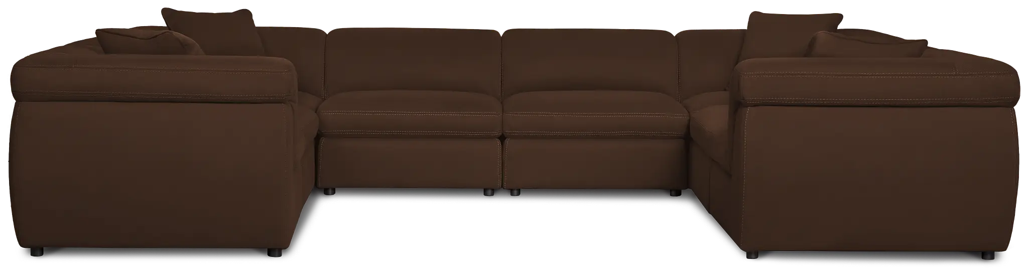Aria Dark Brown Micro 8-piece Modular Sectional Aria Dark Brown Micro 8-piece Modular Sectional
