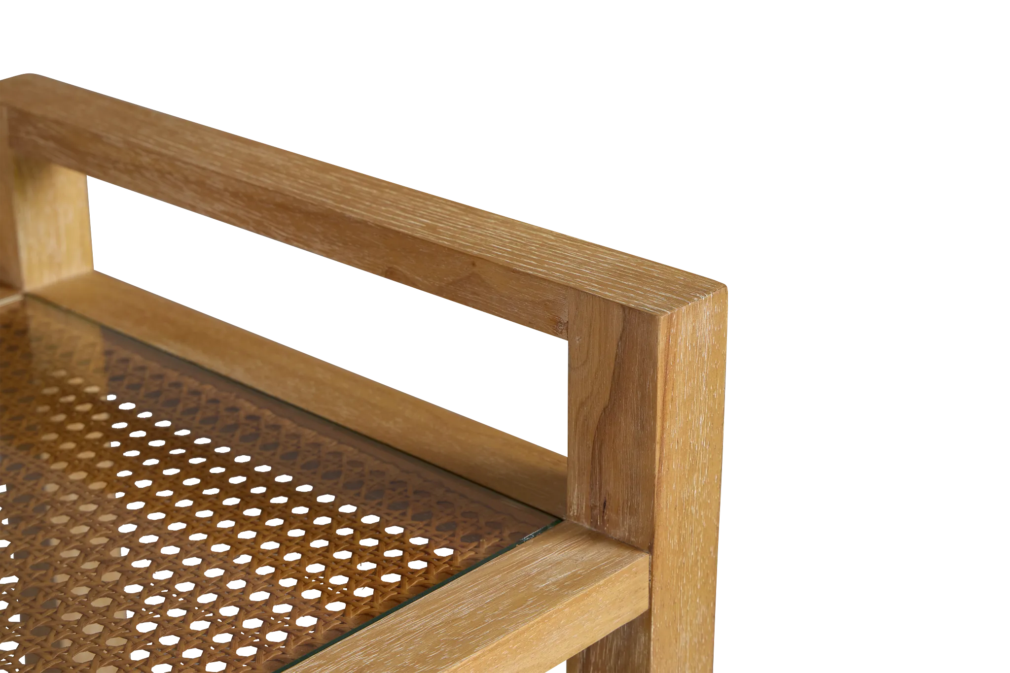 Nantucket Light Tone Woven Bar Cart