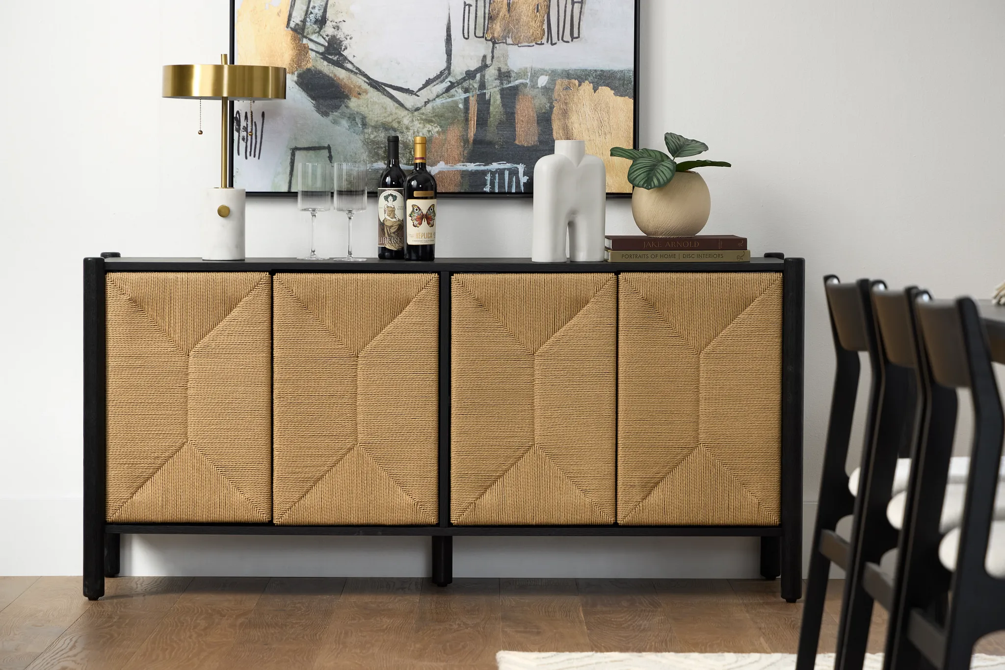 Santorini Black Sideboard