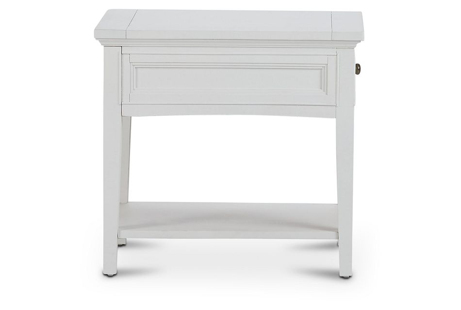 Heron Cove White Rectangular End Table