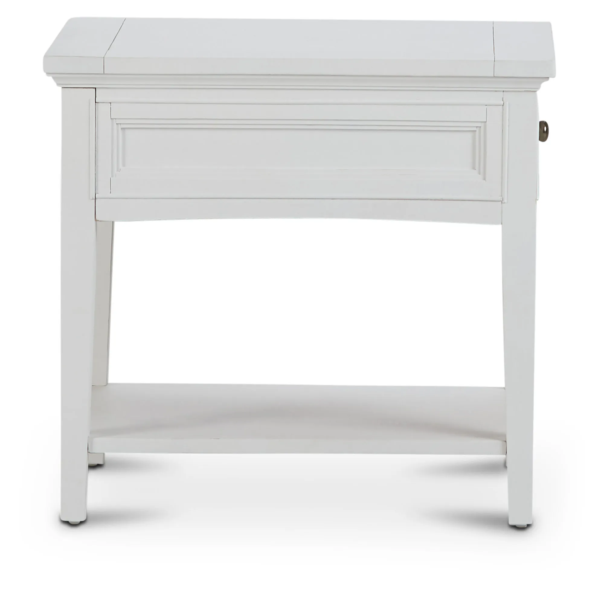 Heron Cove White Rectangular End Table