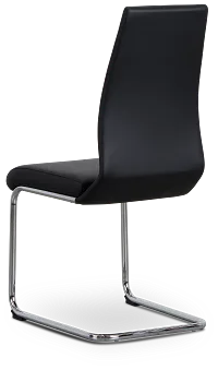 Lennox Black Upholstered Side Chair