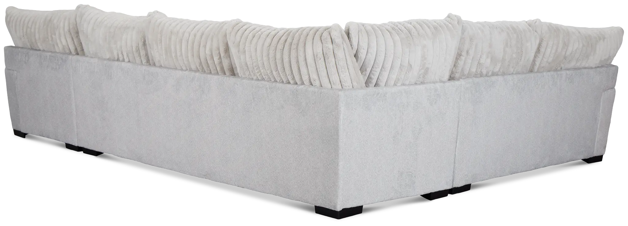 Kylie Light Gray Fabric Medium Right Chaise Sectional Kylie Light Gray Fabric Medium Right Chaise Sectional