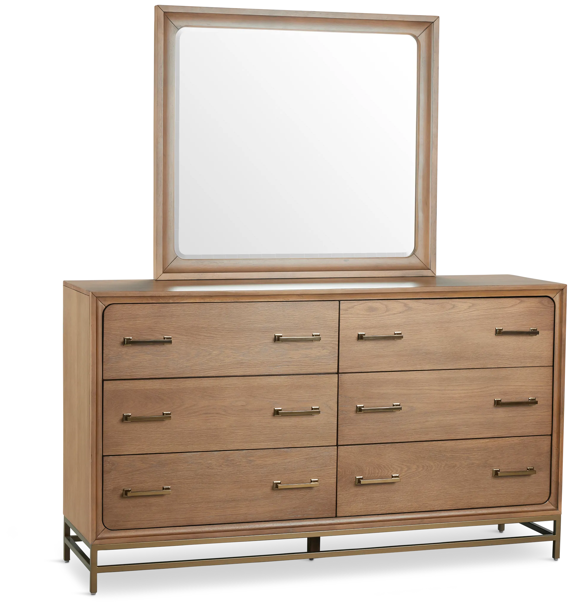 Provo Mid Tone Dresser & Mirror
