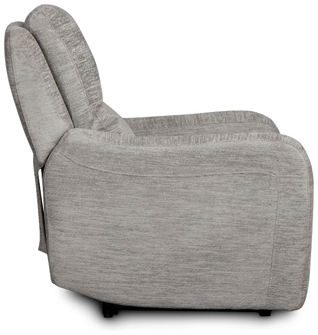 Bennett Gray Fabric Power Recliner