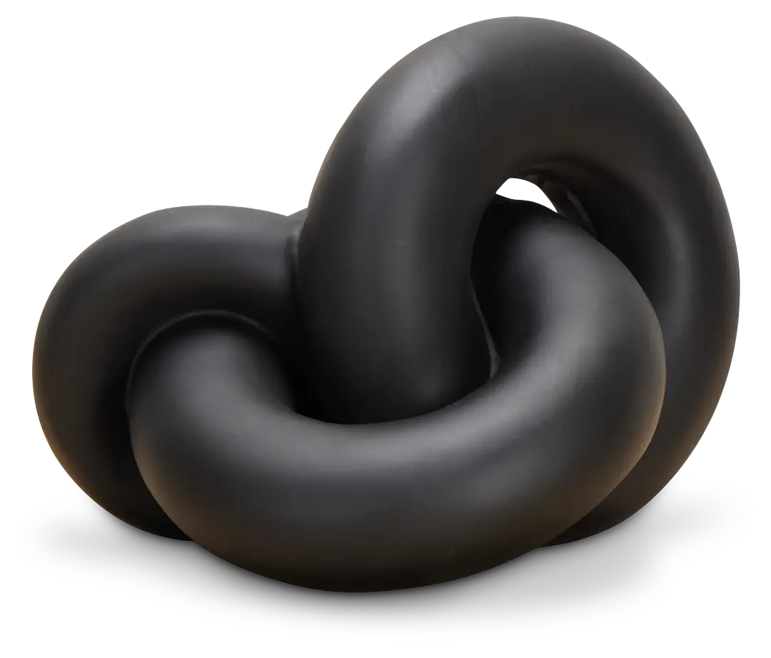 Damla Black Resin Sculpture Damla Black Resin Sculpture