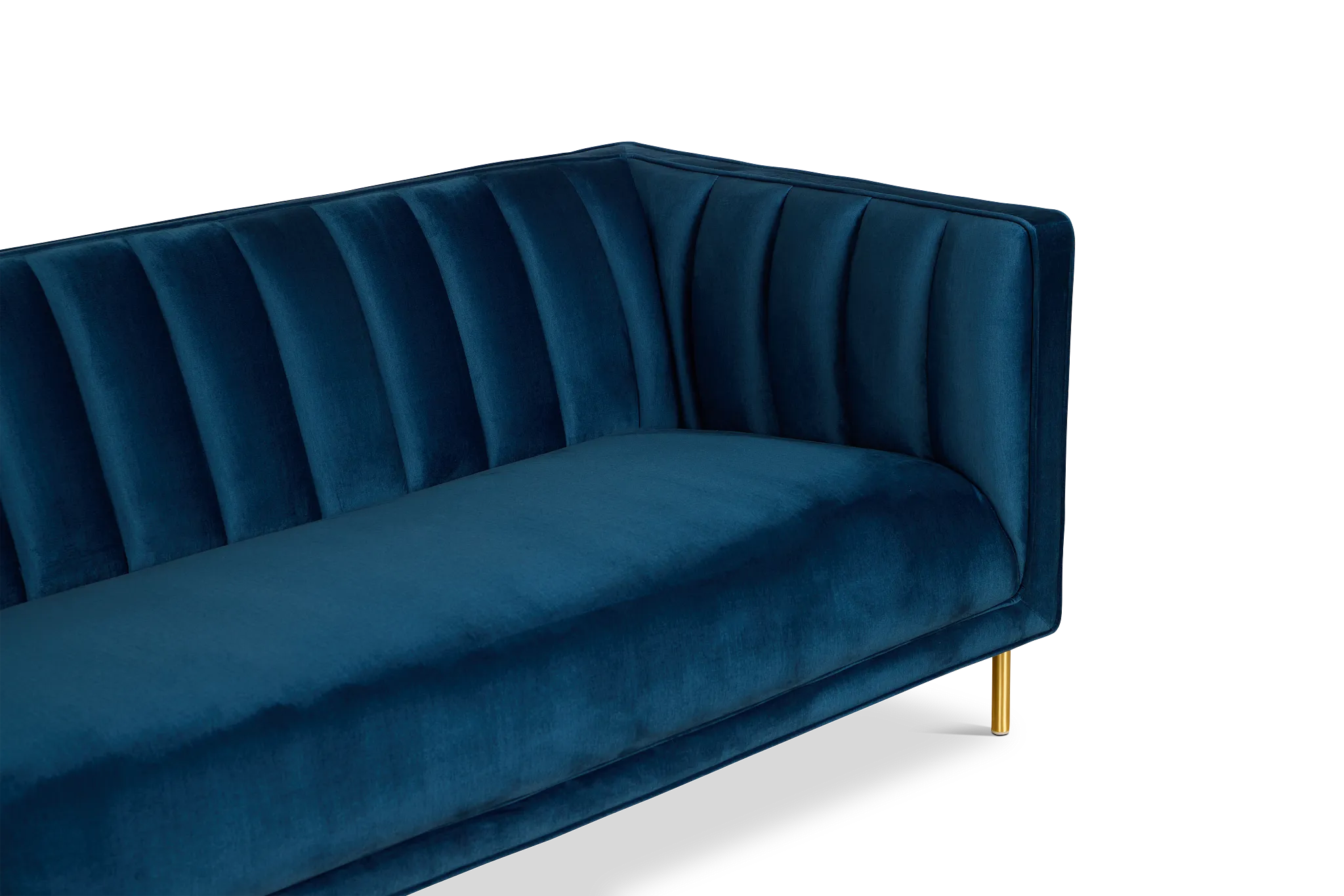 Bella Dark Blue Velvet Sofa