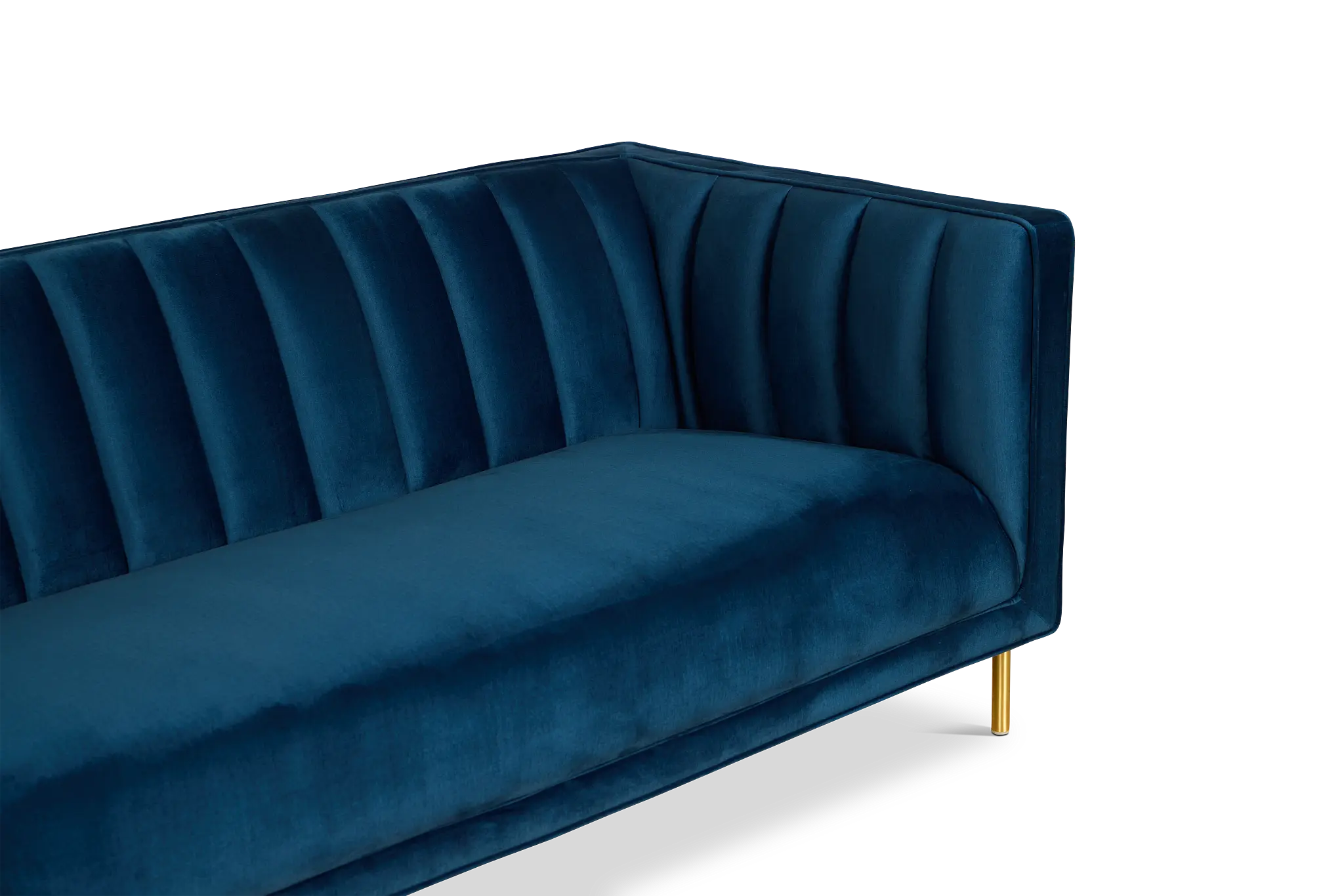 Bella Dark Blue Velvet Sofa Bella Dark Blue Velvet Sofa