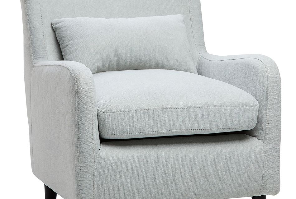 light blue accent chair