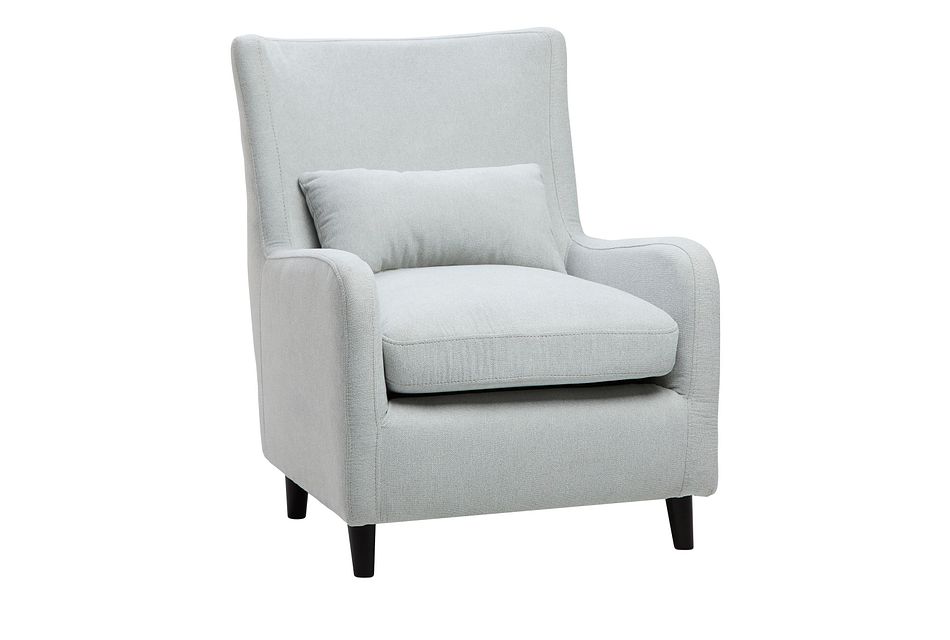 Fremont Light Blue Fabric Accent Chair