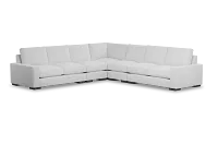 Edgewater Suave White Large Two-arm Sectional