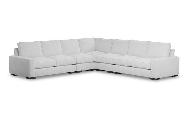 Edgewater Suave White Large Two-arm Sectional